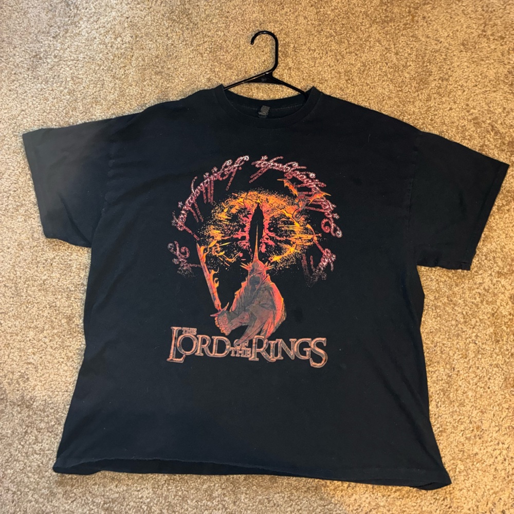 Black Lord of the Rings Graphic Tee
